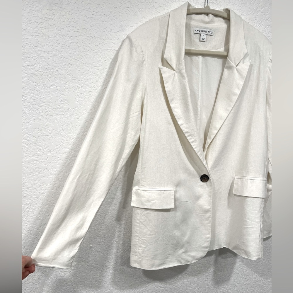 Macy’s AND NOW THIS Linen blazer - Picture 4 of 8